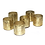 Thumbnail: Gold Mercury Ribbed Votive Holder