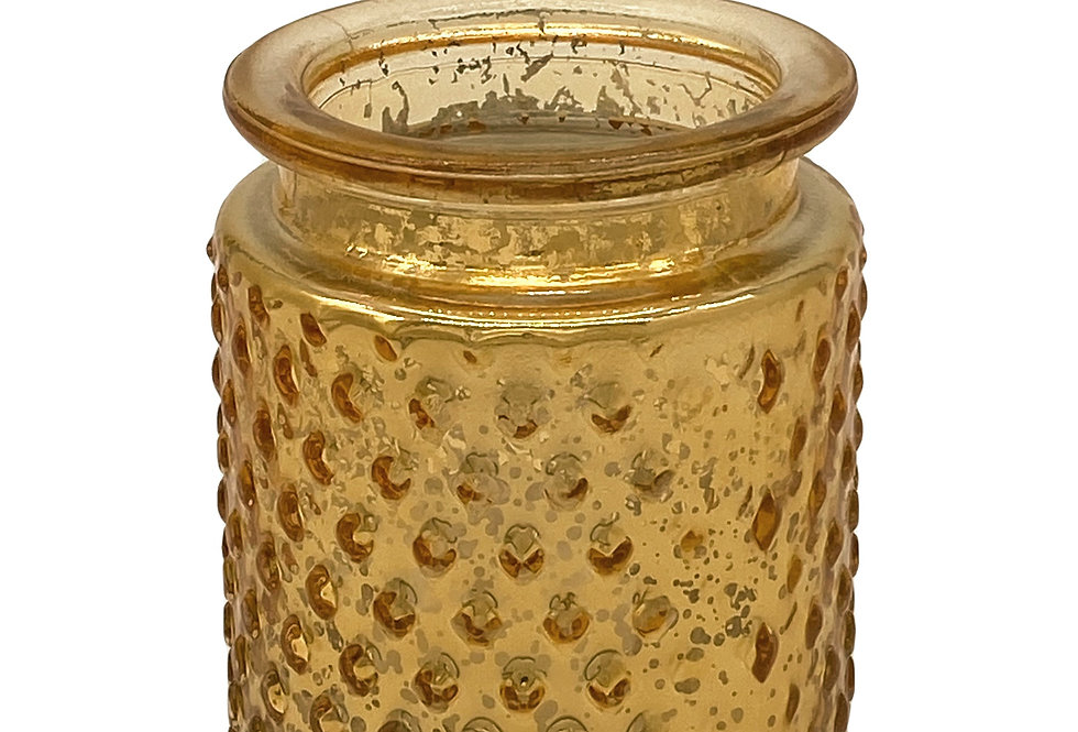 Gold Hobnail Votive